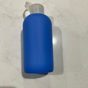 Bkr blue glass water bottle 16 oz. 
Used but thoroughly cleaned